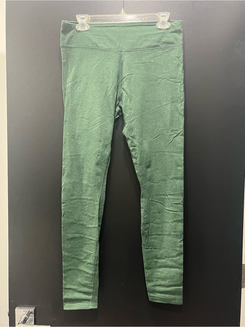 Pact Dark Green On-the-Go Organic Cotton Leggings